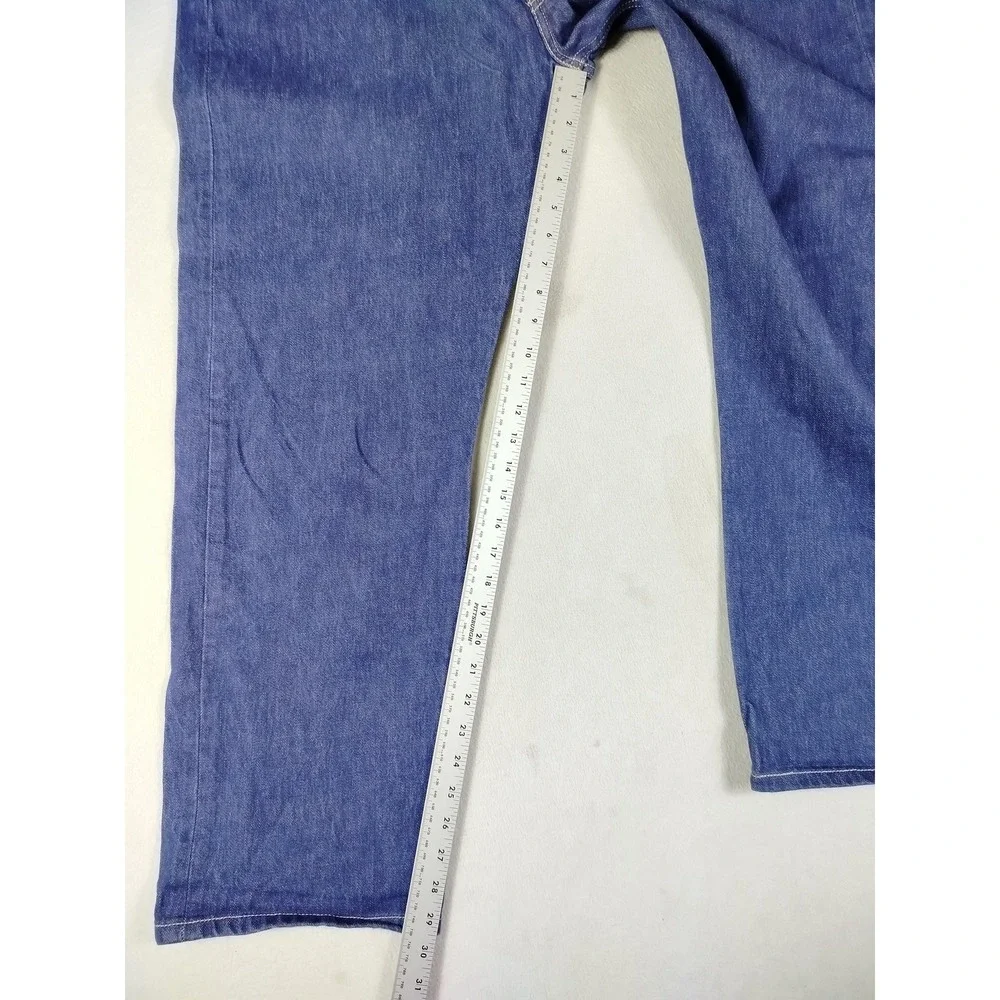 Levis‎ 501XX Jeans Mens 42x32 Blue Medium Wash Straight Leg Button Fly Denim
